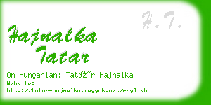 hajnalka tatar business card